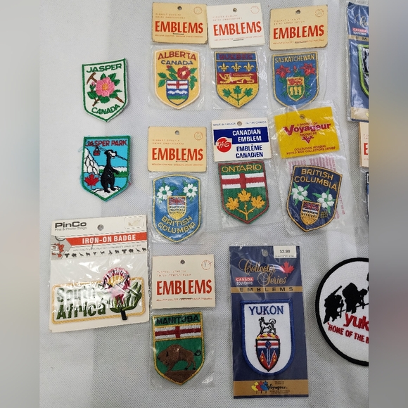 Set of 40 canada provinces and other emblems / patches - Picture 2 of 5